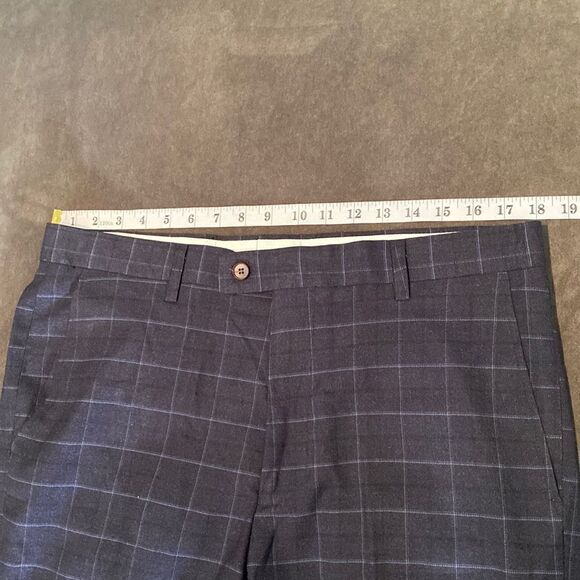 Men’s Plaid 2 Piece Suit Single Breasted One Button Size 40 Jacket 38 Pants NWT - Picture 9 of 12